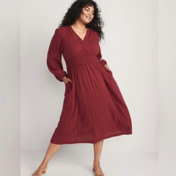 old navy red dress Old Navy Buffalo Check Dress- Size XS – The Saved Collection main image 0